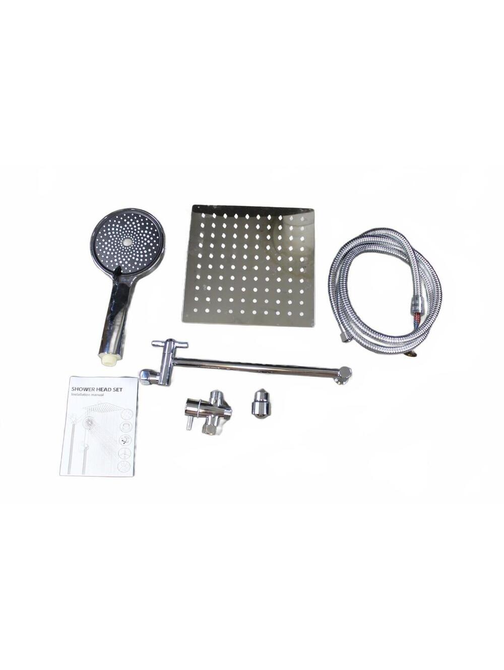 Ashwanth Chrome Dual Rainfall & Handheld Shower Head Set